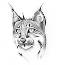lynx tattoo design idea