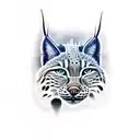 lynx tattoo design idea