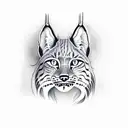 lynx tattoo design idea