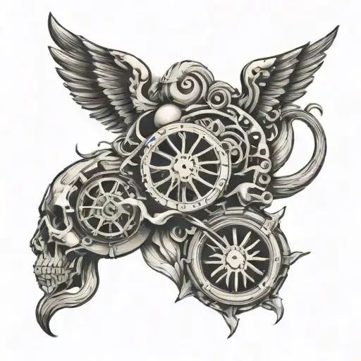 a shelby american tatoo sleeve on the left arm sleeve tattoo design idea