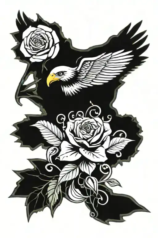2004 November 05 Eagle roses daughter Manchester city  tattoo design idea