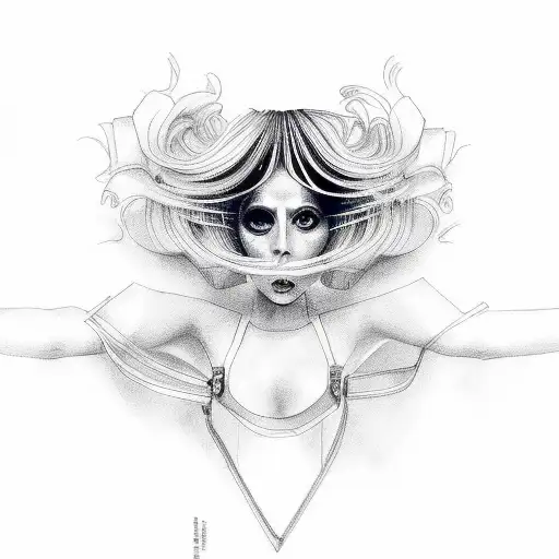 lady gaga marry the night tattoo design idea