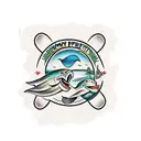 jimmy buffett fins tattoo design idea
