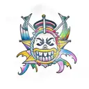 jimmy buffett fins tattoo design idea