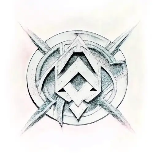 khorne symbol tattoo design idea