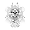 Celestial pharmacy tattoo design idea