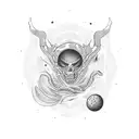 Celestial pharmacy tattoo design idea