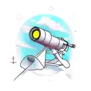 telescope  tattoo design idea