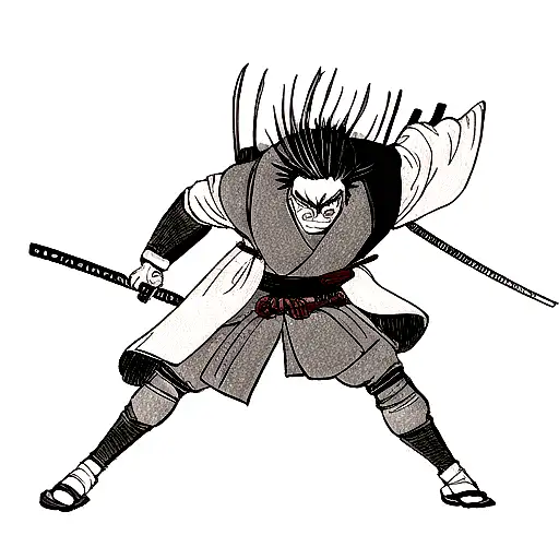 ronin samurai  tattoo design idea