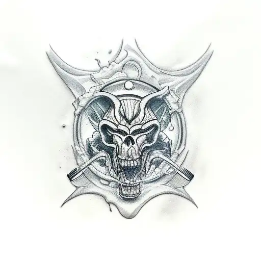 men's ruin pinup tattoo design idea
