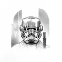 jedi bartender tattoo design idea