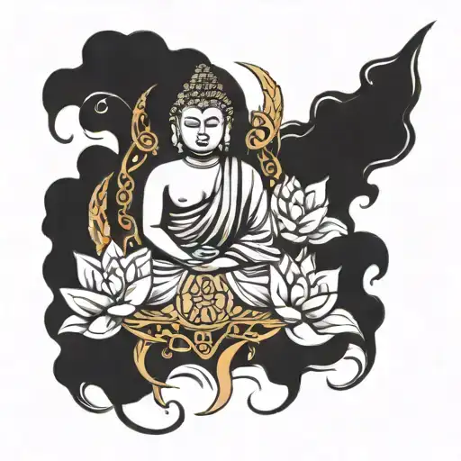 Buddhist inspired tattoo tattoo design idea