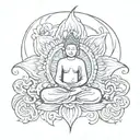 Buddhist inspired tattoo tattoo design idea