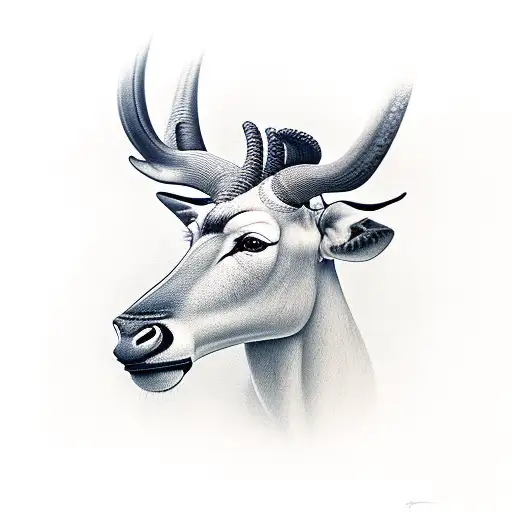 Eland, stoic, warrior, Curtis Lulu tattoo design idea