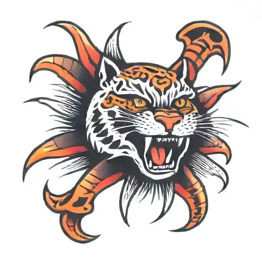 claw marks tattoo design idea
