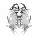 tattoo sleeve Dragon, goat and libra tattoo design idea