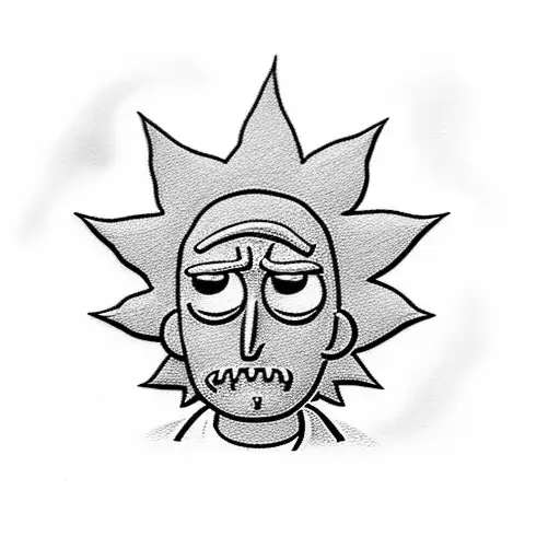 Rick and morty tattoo design idea