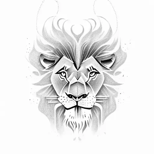 lion king  tattoo design idea