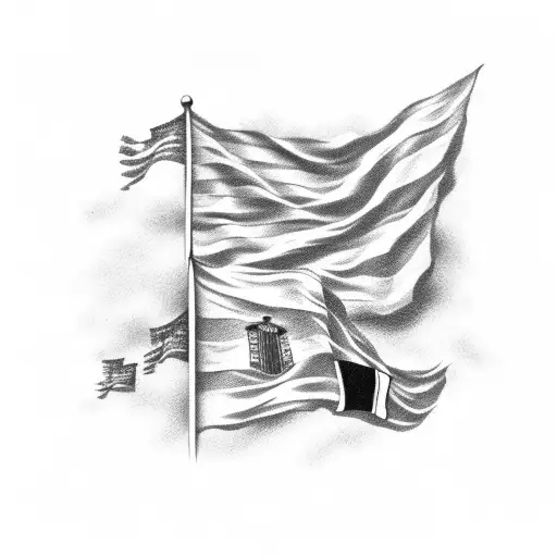 2 flags crossing 1 of argentina, 1 of italy tattoo design idea