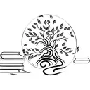 A tree of life with books as its leaves, symbolizing the continuous growth of knowledge and learning tattoo design idea