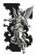 archangel Raphael angel tattoo design idea
