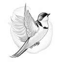 Swallow Bird tattoo design idea