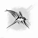 Swallow Bird tattoo design idea
