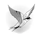 Swallow Bird tattoo design idea