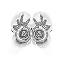 Aphex Twin's logo intertwined with a coiled snake and zombie hands tattoo design idea