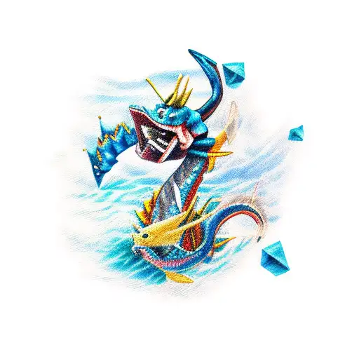 gyarados tattoo design idea