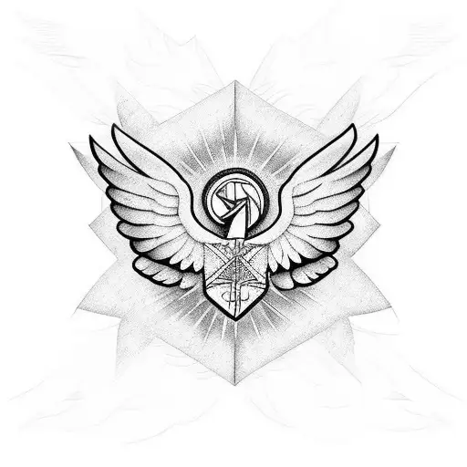 WINGS LIBERTY tattoo design idea