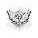 WINGS LIBERTY tattoo design idea