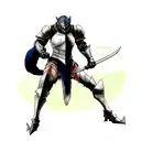 artorias with his wolf sif tattoo design idea