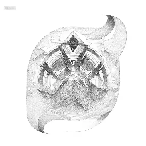 Infinity with letter A and P tattoo design idea