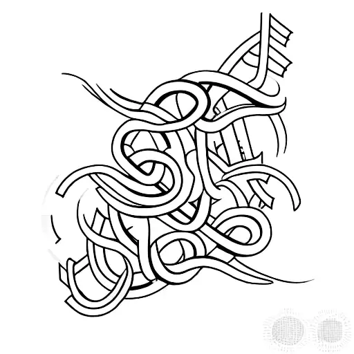 Infinity with letter A and P tattoo design idea