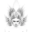 angel Michael fallen angel tattoo design idea