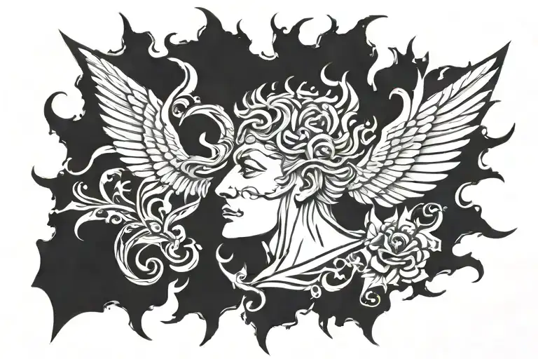 invictus maneo tattoo design idea