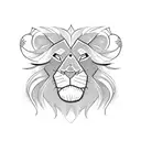 Lion King characters in a blackwork style tattoo design idea