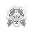 Lion King characters in a blackwork style tattoo design idea
