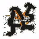 Brandon in cursive over Roman numeral 1.7.23 tattoo design idea