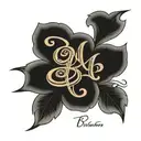Brandon in cursive over Roman numeral 1.7.23 tattoo design idea