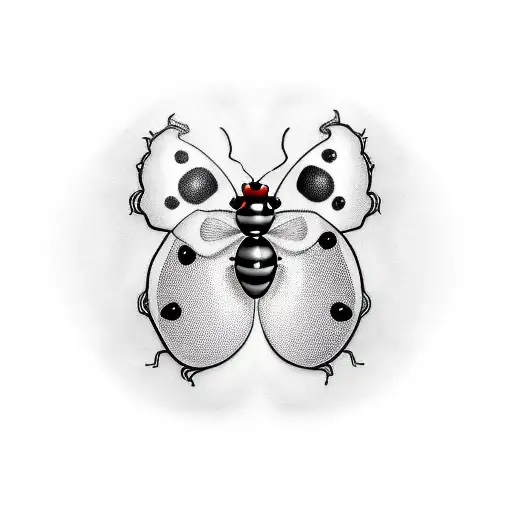 Ladybug tattoo design idea