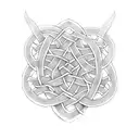 Celtic knotwork shoulder tattoo design idea