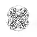 Celtic knotwork shoulder tattoo design idea