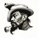 cholo cumbia tattoo design idea