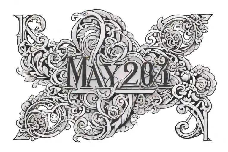 May 10, 2023 in Roman numerals tattoo design idea