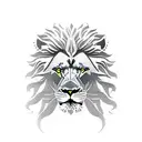 lion statue  tattoo design idea