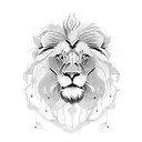 lion statue  tattoo design idea