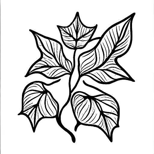 ivy with trophy tattoo design idea