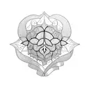 ivy with trophy tattoo design idea